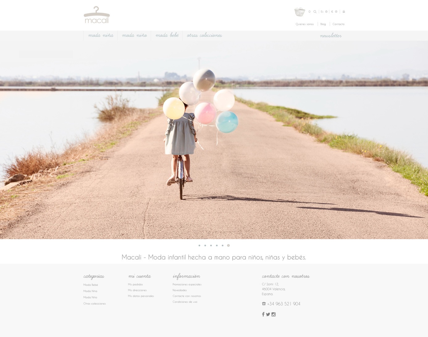 Clothing store website: Project fully resolved from CMS configuration, layout, text content, HTML, CSS, JavaScript and PHP.