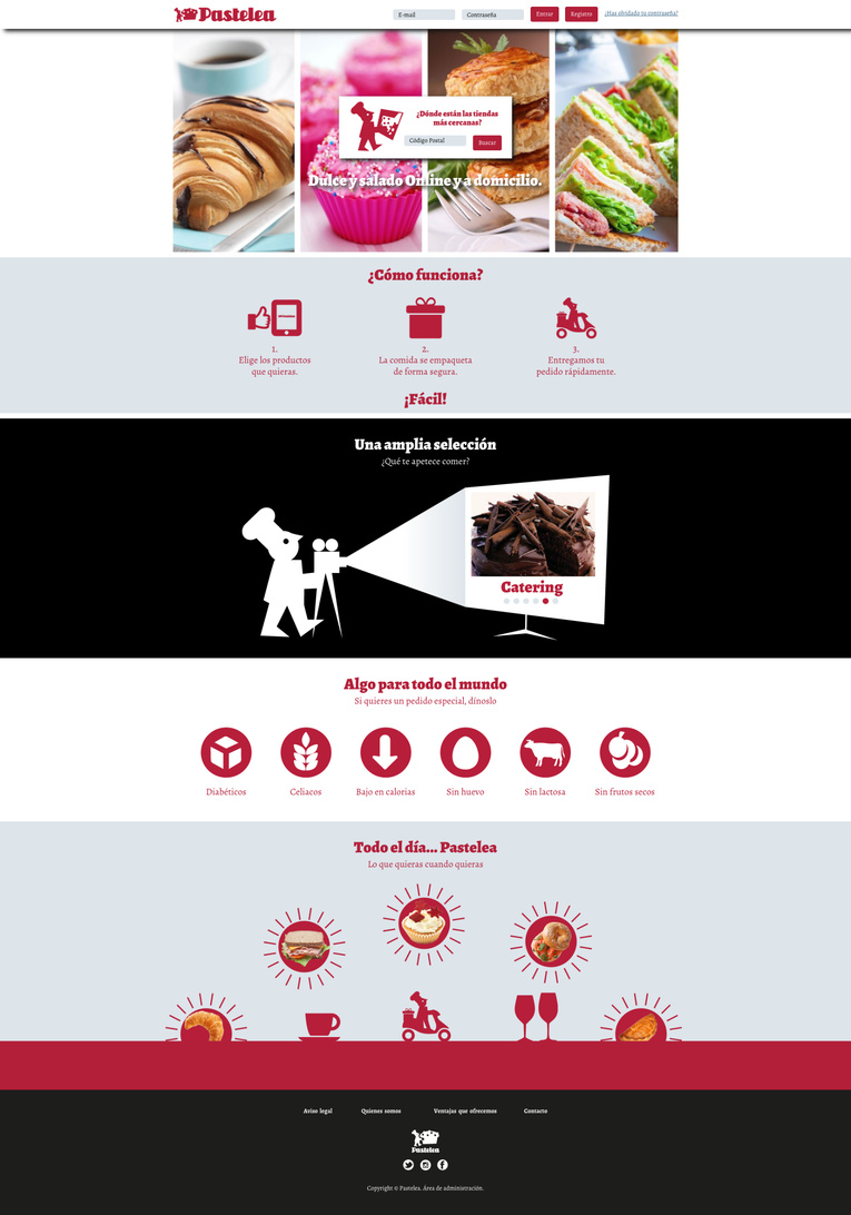 Food delivery website: UI interactions: HTML, CSS, JavaScript.